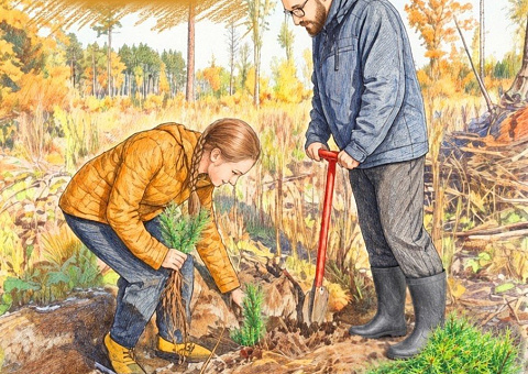 Акция "Дай лесу новае жыццё!"